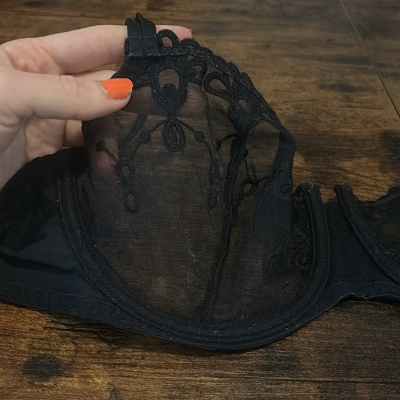 Simone Perele Black Embroidered Jewel Design Bra - Picture 9 of 11